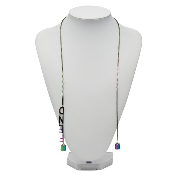 Fendi Air Pods Strap Necklace Rainbow Plated Women's FENDI